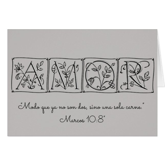 Amor~ no más dos pero un Flesh~Scripture~Spanish (Anverso (Horizontal))