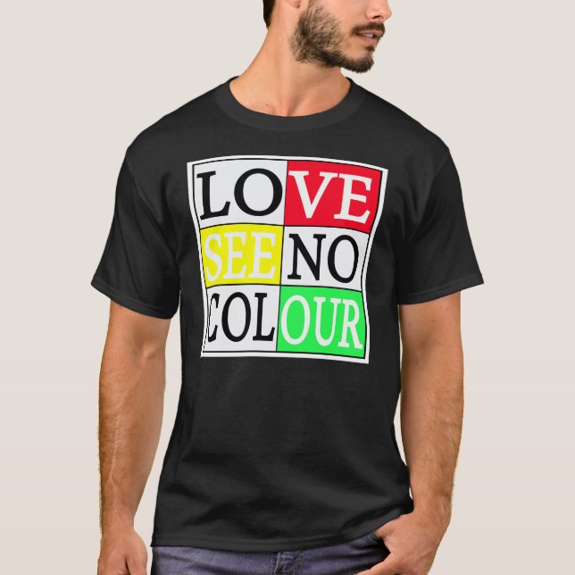 Amor No Ve Color — Camiseta (Anverso)
