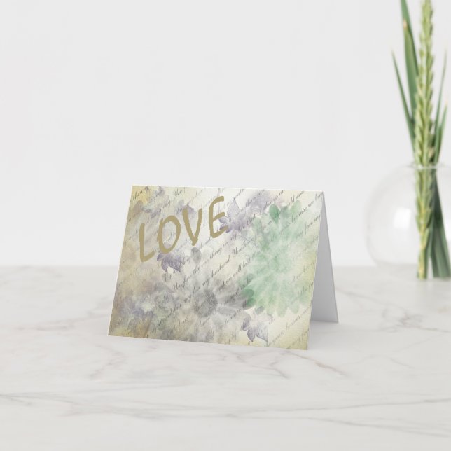 Amor Nunca Falla Agradecimiento de Boda (Anverso)