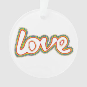 Amor Ornamento acrílico