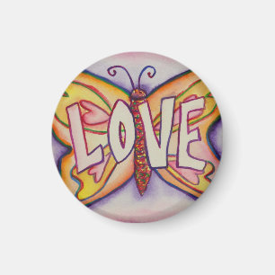 Amor Palabra Imanes Personalizados de pintura de m