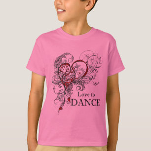 Amor para bailar la camiseta de los niños