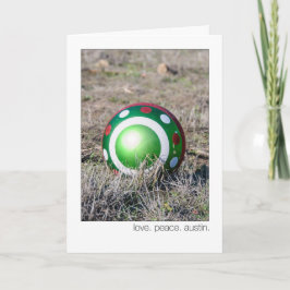 Amor. Paz. Austin. Ornamento de 360 navidad del