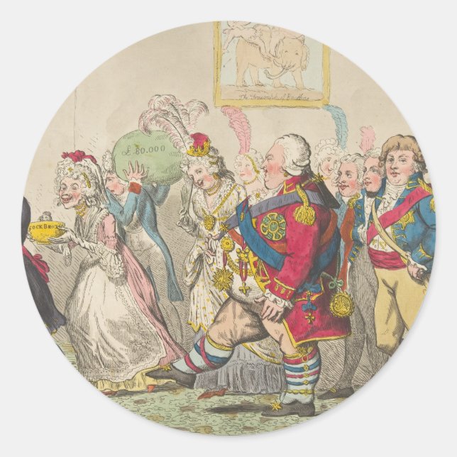 Amor - Pegatinas redondos para el arte de la histo (Anverso)