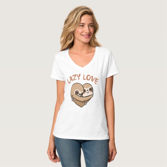 Amor Perezoso Camiseta (Anverso completo)