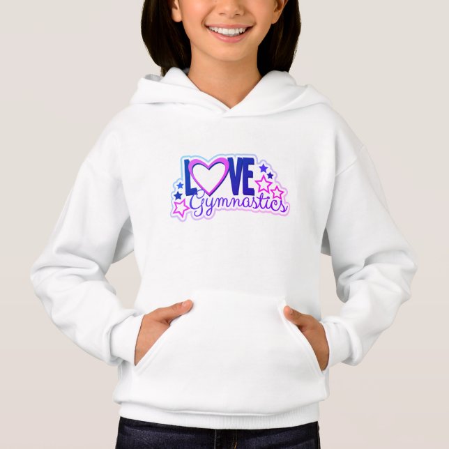 Amor perfecto Gimnasia Sweatshirt Púrpura (Anverso)