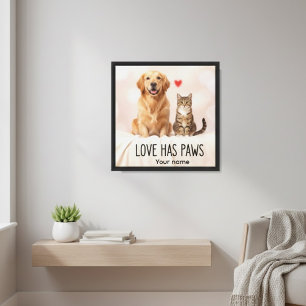 Amor Personalizado Tiene Patas Lienzo