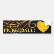¡Amor Pickleball! Pegatina para el parachoques del