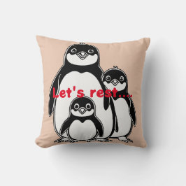 "Amor pingüino: ¿Una almohada familiar de inspirac