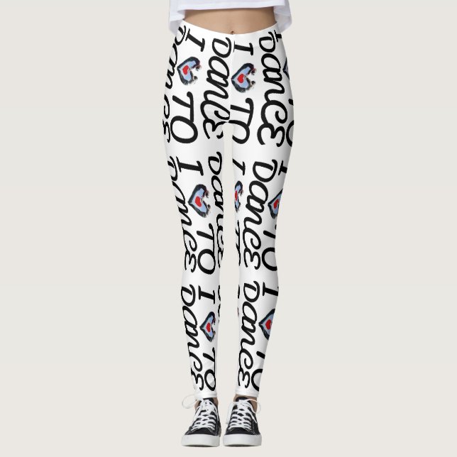 Amor Por Bailar Yoga Gym Ejercicio De Leggings Pan (Anverso)