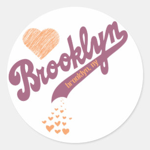 Amor por el Pegatina de Brooklyn