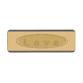 Amor por etiqueta de cosecha