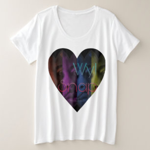 Amor por la camiseta Wyl Snap Plus Size