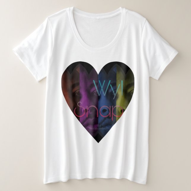 Amor por la camiseta Wyl Snap Plus Size (Anverso del diseño)