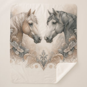 Amor por la manta Sherpa para Caballos