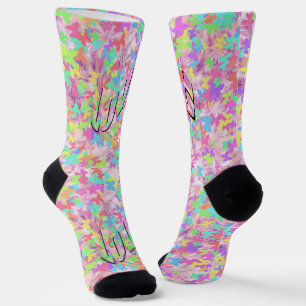 Amor Por Las Mariposas Pastel, Calcetines De Tripu
