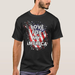 Amor por mis Estados Unidos - Camiseta Patriótica