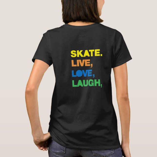 Amor por patinar camiseta (Reverso)