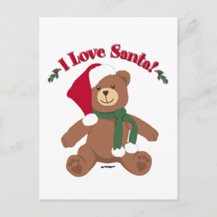 ¡Amor por Santa! Oso de peluche de Navidad