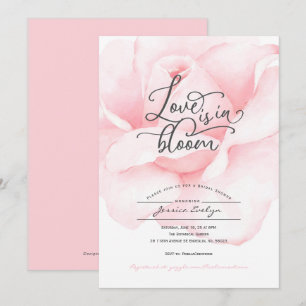 Amor primaveral en flor, invitación a la ducha de