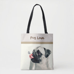 Amor Pug - PERSONALIZACIÓN - Bolso / Tote
