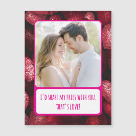 Amor Purpurinoso Comparte Mi Tarjeta Magnética De 