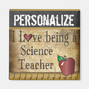 Amor que es un imán del profesor de ciencias