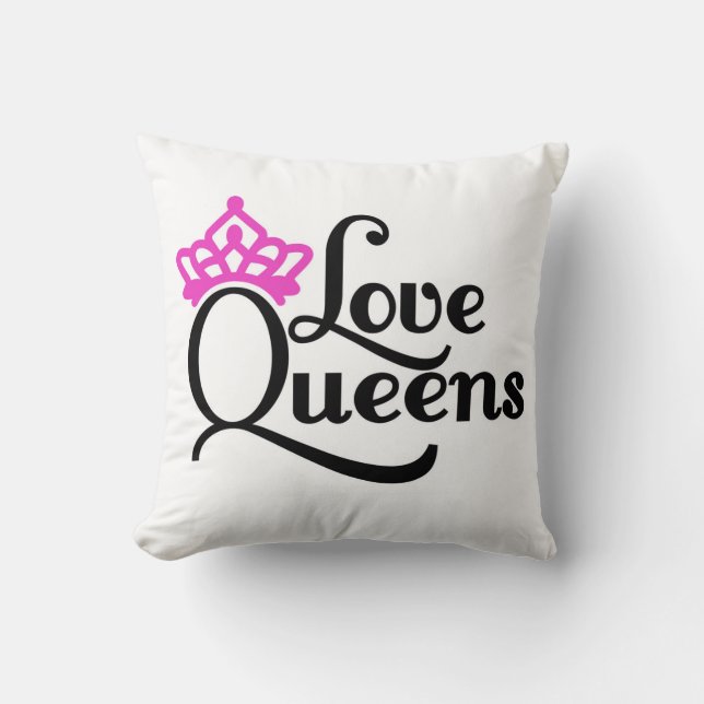 Amor Queens almohada decorativa (Anverso)