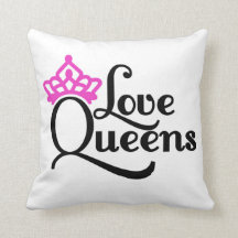 Amor Queens almohada decorativa