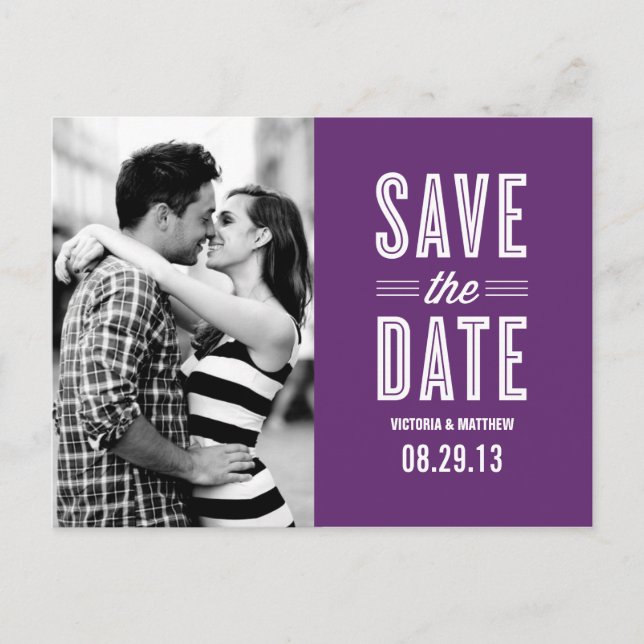 AMOR RETRO | ANUNCIO DE GUARDA LA FECHA (Anverso)