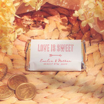 Amor Retro es Dulce Favor de Boda Cupido Dibujado 