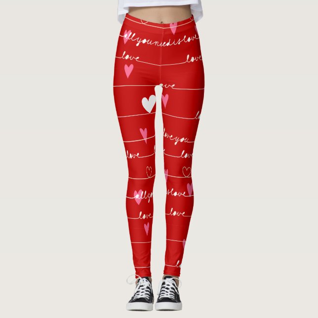 amor rojo tus leggings (Anverso)