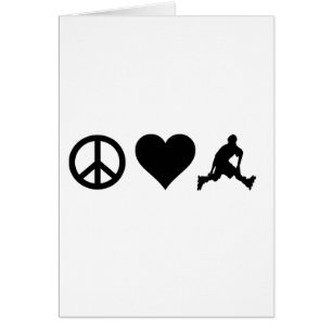 Amor Rollerblading de la paz