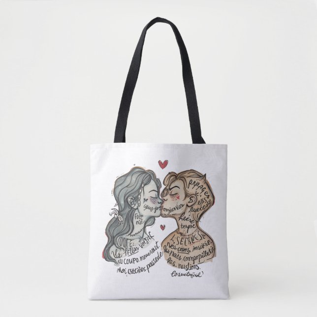 Amor romántico Arte Bolsa de mujeres regalo elegan (Anverso)