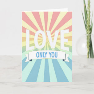 Amor Romántico Solo Tú Tarjeta