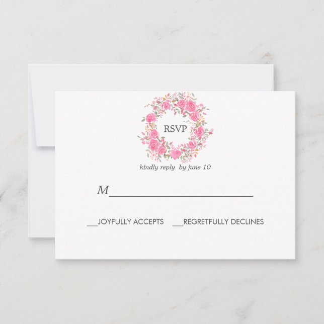 Amor Rosa | Respuesta de Boda de Rosas (Anverso)