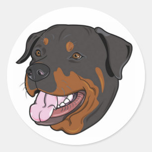 Amor Rottweiler Puppy Perro Pegatina / Sello