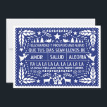 Amor, salud, navidad del azul del picado del papel<br><div class="desc">Amor, salud, tarjeta plana del navidad azul del picado del papel del alegría que ofrece varios elementos del navidad tales como una escena mínima de la natividad, estrellas, árboles de navidad, ciervos, ángeles, palomas y el texto "Amor, Salud, Alegría" la del la del la del la de "Paz" y "del...</div>