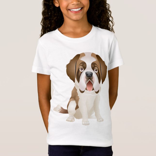 Amor San Bernardo Camiseta de perro cachorro (Anverso)