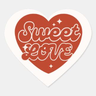 "Amor sentido - Pegatinas del corazón elegantes