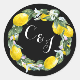 Amor siciliano - sellos para sobres iniciales del