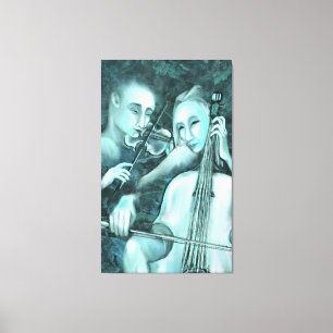 Amor Sinfonía de lienzo Imprimir Duet Pintura mode