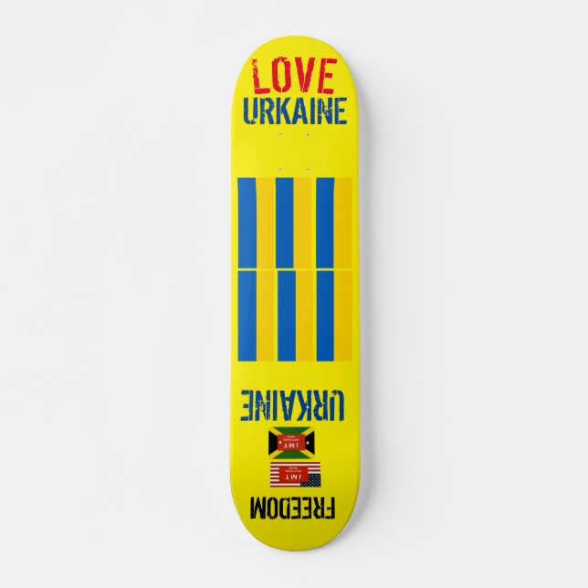 AMOR Skateboard UCRANIANA, 73/7" Deck (Anverso )