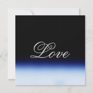 Amor sofisticado azul negro boda