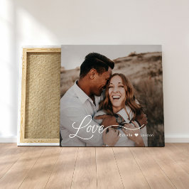 Amor Solo Lienzo Personalizado con Foto
