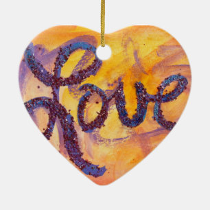 Amor Sunset Golden Glow Art Pintura Ornamento