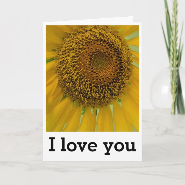 Amor Sunshine - Tarjeta de aniversario (Anverso)