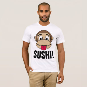 AMOR SUSHI, camisetas MONKEY, divertida