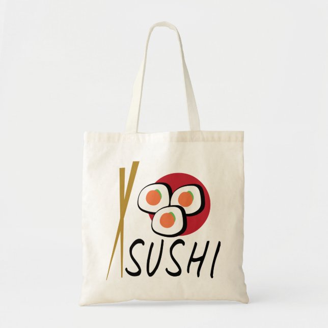 Amor Sushi Planeta Orgánico Bolsas de Lienzo Reuti (Frente)