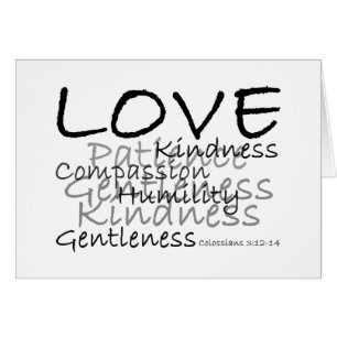 Amor (tarjeta de Colossians 3)